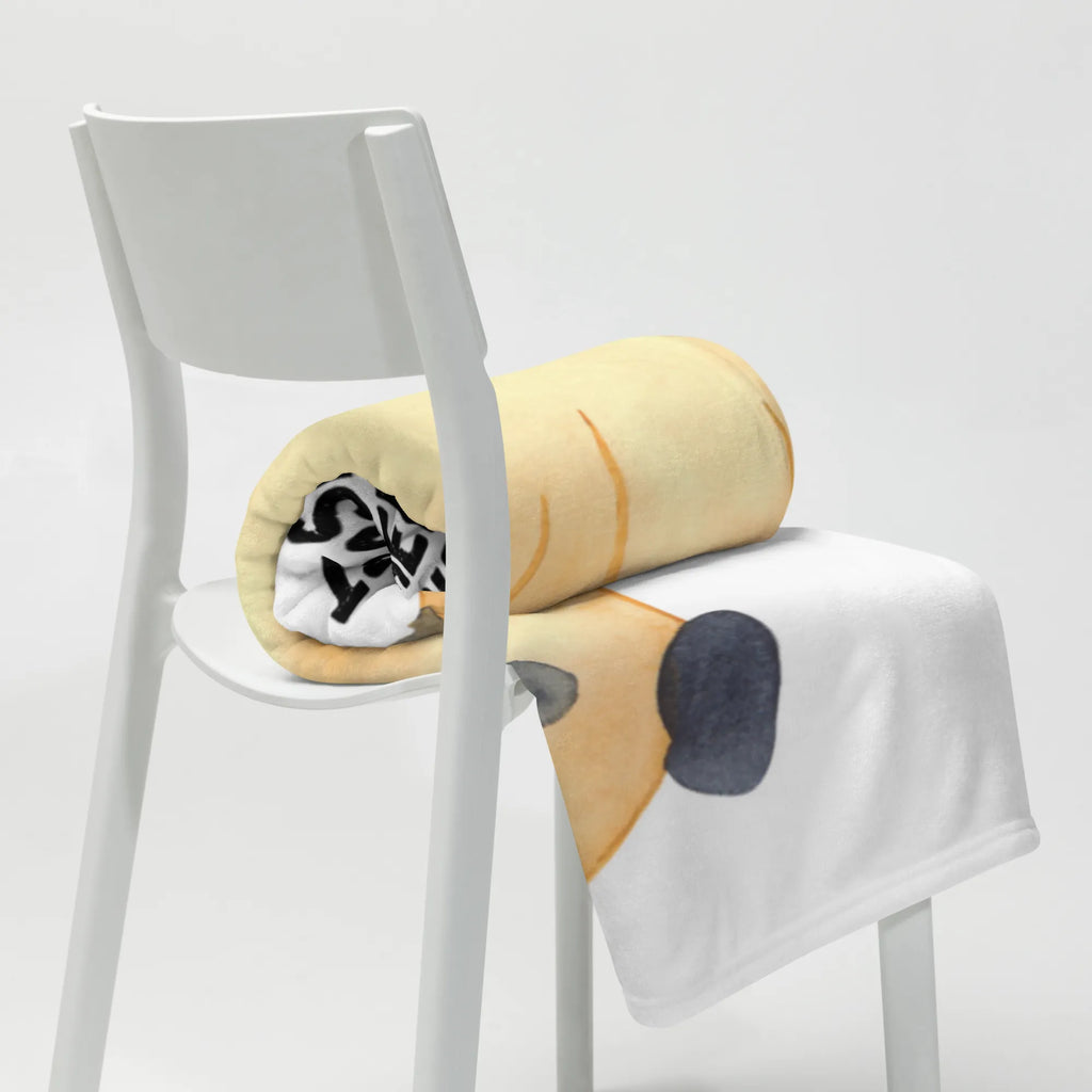 Kocyk dla niemowląt Mops Pies, motyw psa, zwierzę domowe, rasa psa, miłośnik zwierząt, właściciel psa, powiedzenia