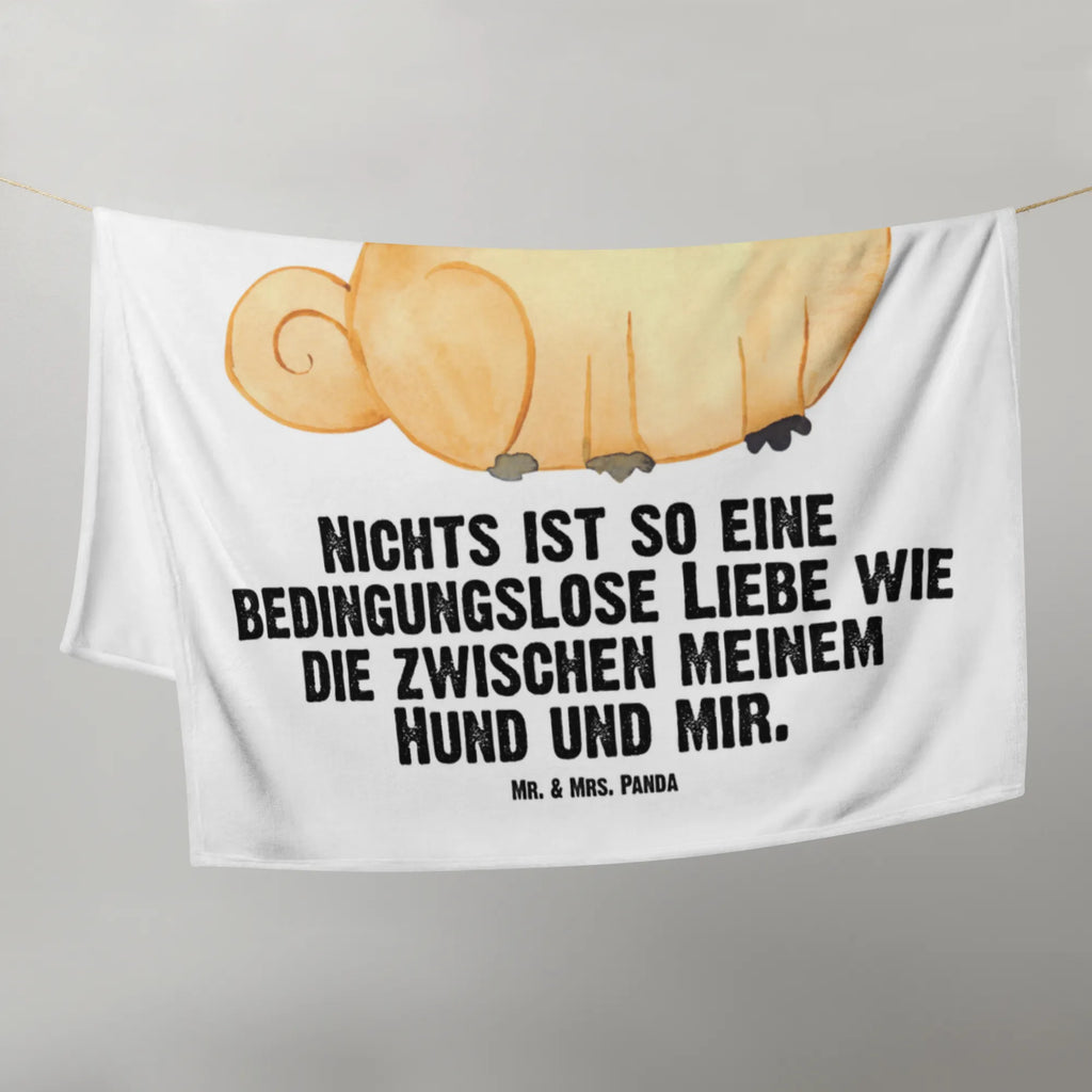 Kocyk dla niemowląt Mops Pies, motyw psa, zwierzę domowe, rasa psa, miłośnik zwierząt, właściciel psa, powiedzenia