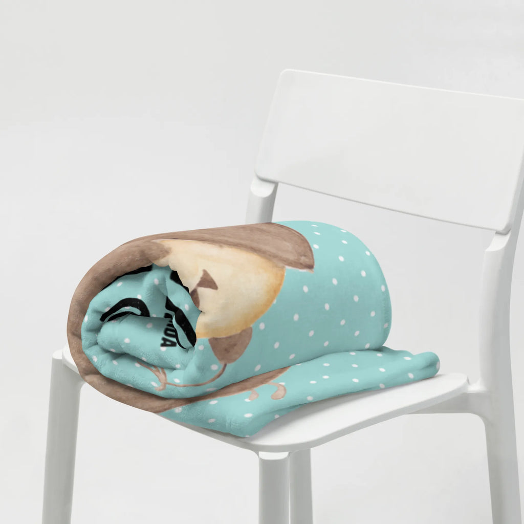 Kocyk dla niemowląt sowa zadowolona Babygeschenk, Babyecke Kuscheldecke, Babydecke, Geschenk Geburt, Krabbeldecke, Eule, Owl, Spruch schön, Romantisch, Wortspiel lustig, Eule deko, Eule Spruch, Liebe Spruch, Geschenk Hochzeitstag