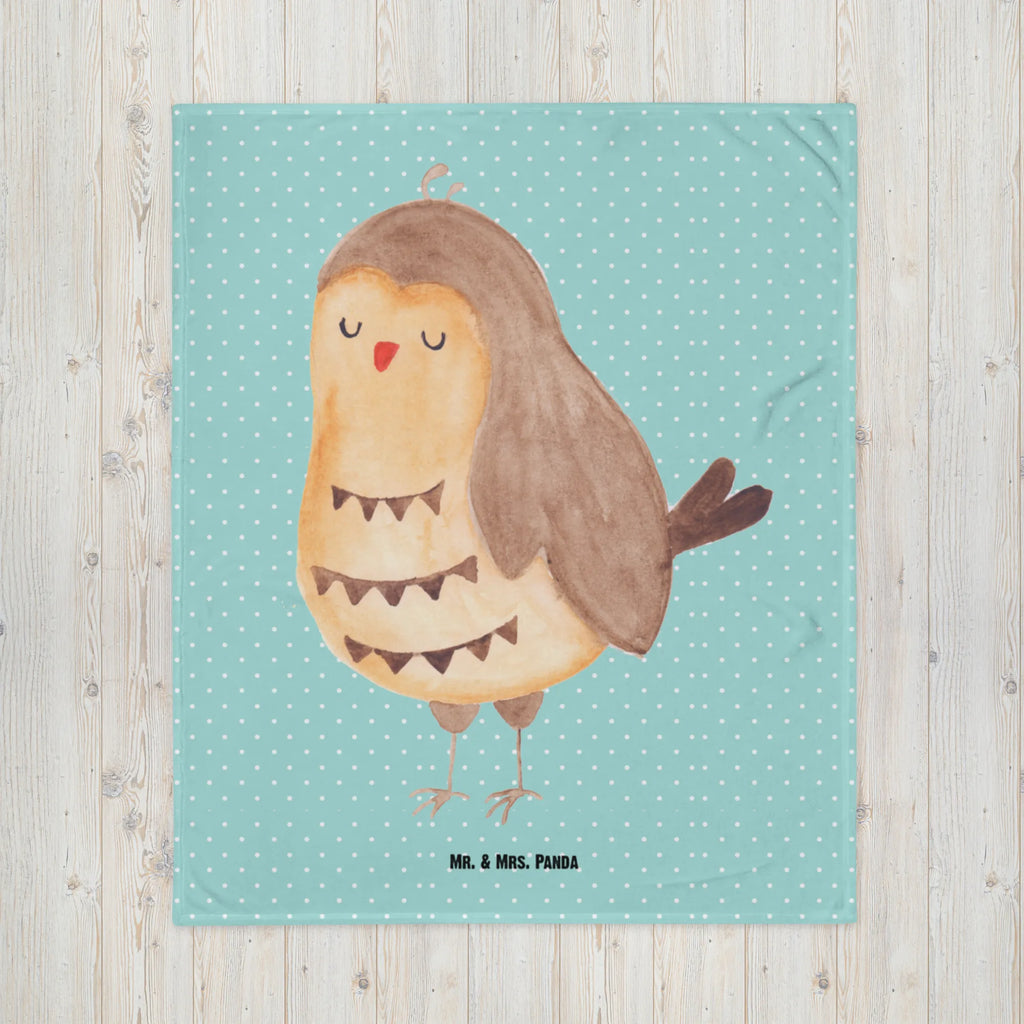 Kocyk dla niemowląt sowa zadowolona Babygeschenk, Babyecke Kuscheldecke, Babydecke, Geschenk Geburt, Krabbeldecke, Eule, Owl, Spruch schön, Romantisch, Wortspiel lustig, Eule deko, Eule Spruch, Liebe Spruch, Geschenk Hochzeitstag