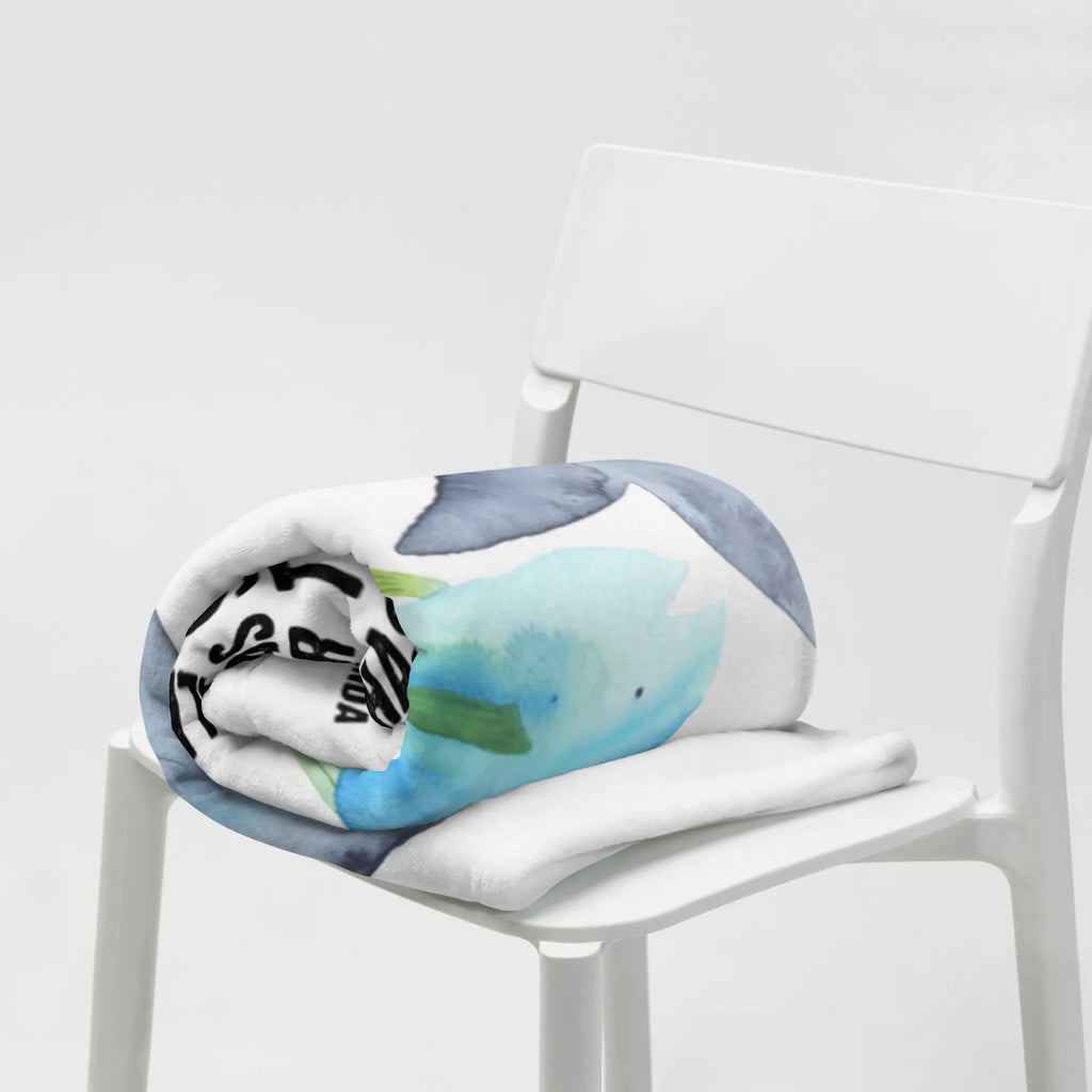 Kocyk dla niemowląt wieloryb tuńczyk Babygeschenk, Babydecke, Babyecke Kuscheldecke, Krabbeldecke, Geschenk Geburt, Tiermotive, Gute Laune, lustige Sprüche, Tiere, Flachwitz Geschenk, Wal, Witz, Wahl, Spruch des Tages, Tunfisch, Flachwitz, Spruch lustig, Wortwitz lustig