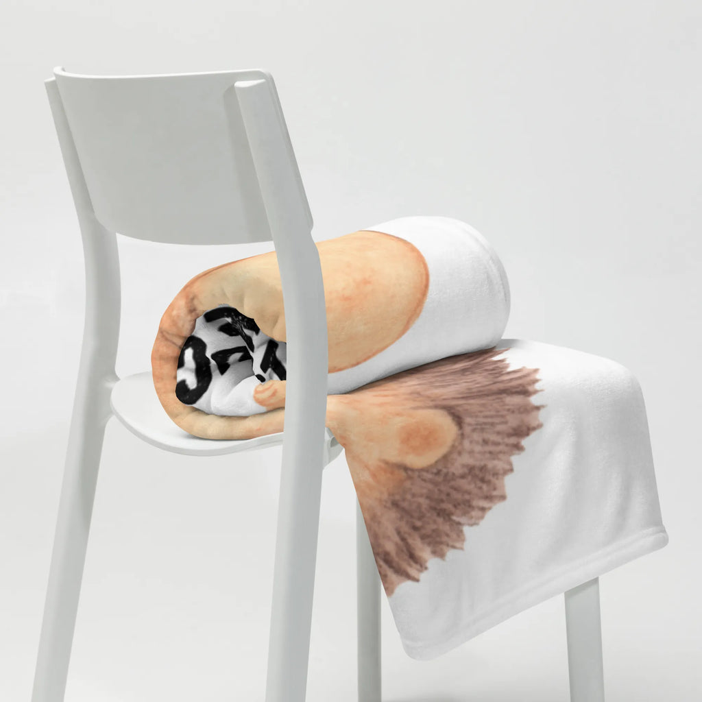 Kocyk dla niemowląt jeż kawałek ciasta Motywy zwierzęce, dobra energia, zabawne powiedzonka, zwierzęta