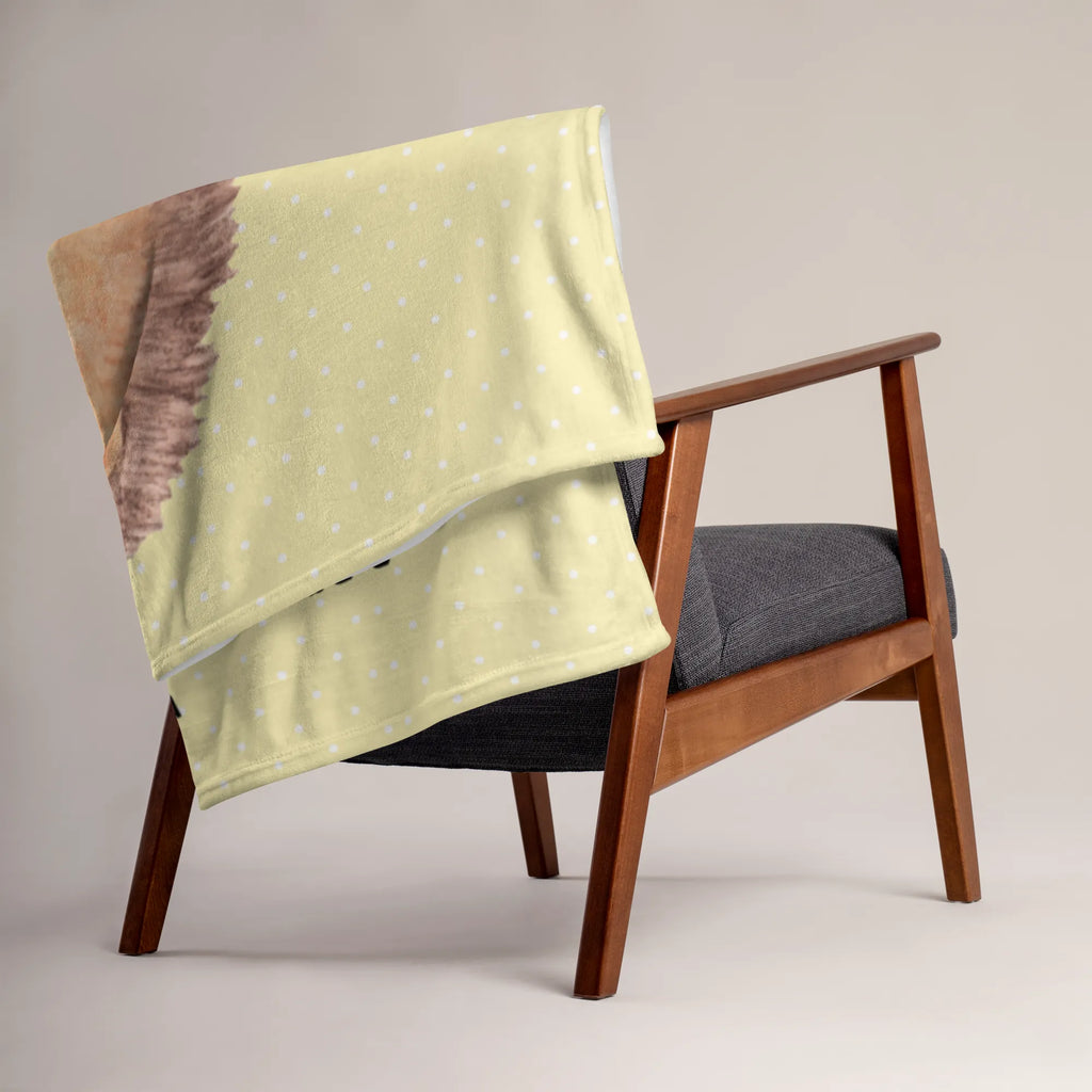 Kocyk dla niemowląt jeż kawałek ciasta Motywy zwierzęce, dobra energia, zabawne powiedzonka, zwierzęta