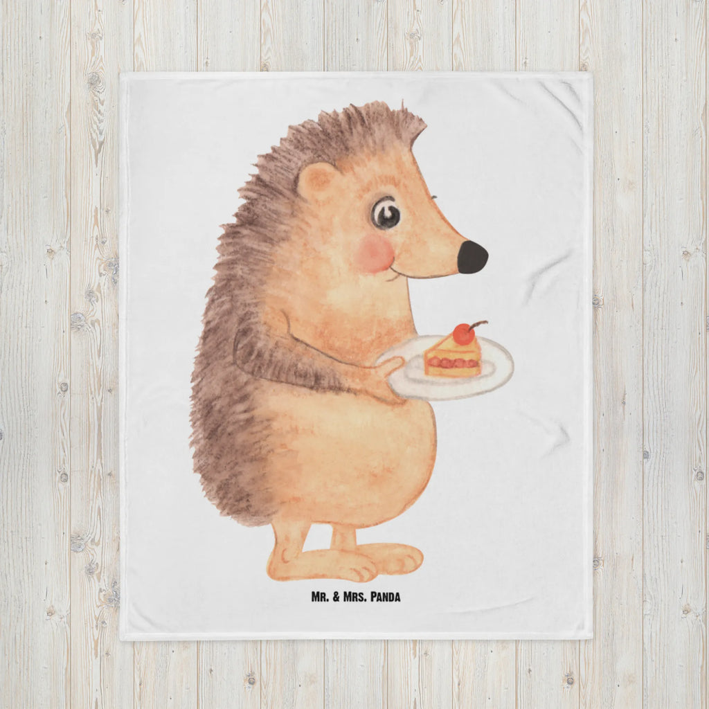 Kocyk dla niemowląt jeż kawałek ciasta Motywy zwierzęce, dobra energia, zabawne powiedzonka, zwierzęta