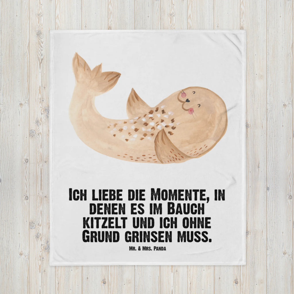 Kocyk dla niemowląt foka Leżeć Motywy zwierzęce, dobra energia, zabawne powiedzonka, zwierzęta