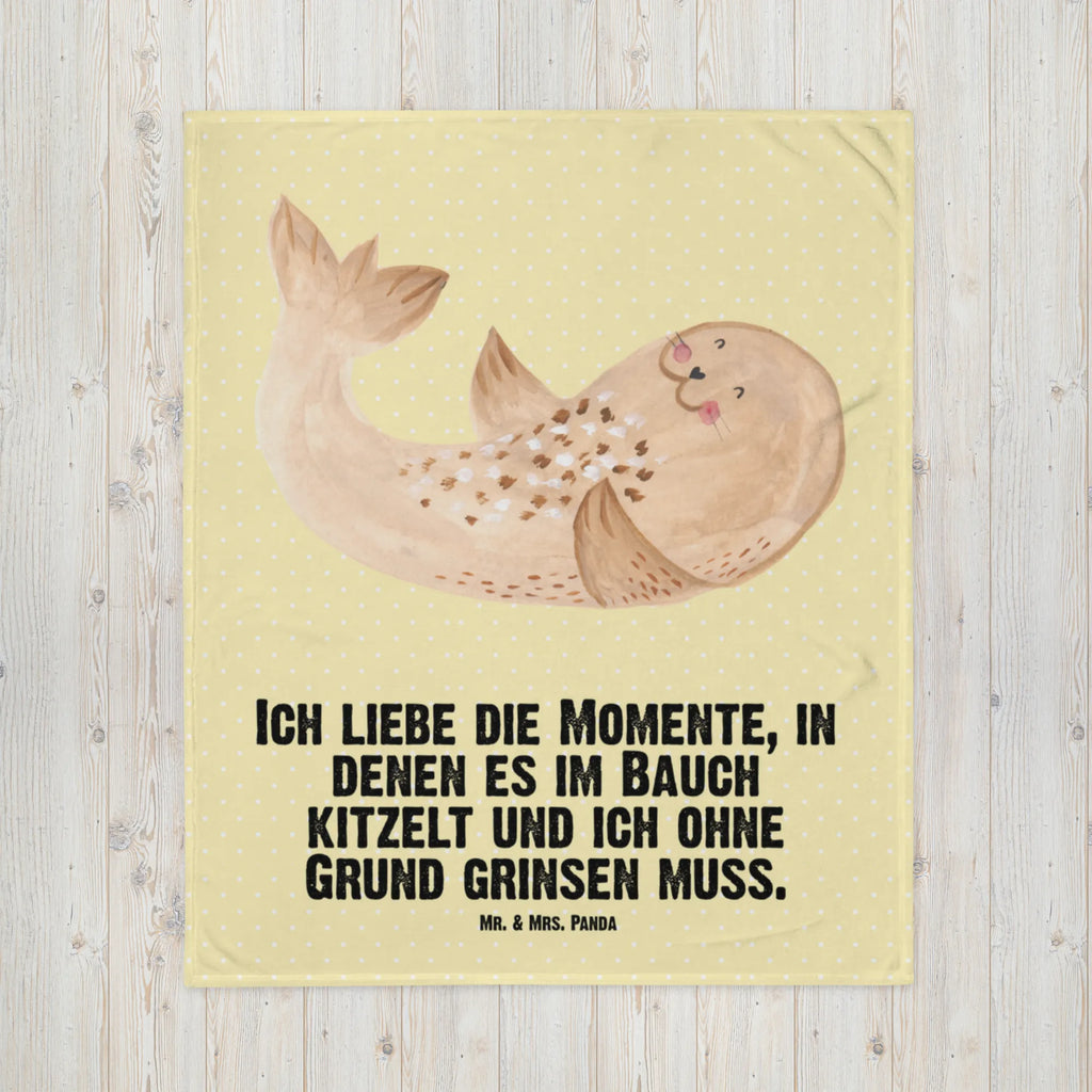 Kocyk dla niemowląt foka Leżeć Motywy zwierzęce, dobra energia, zabawne powiedzonka, zwierzęta