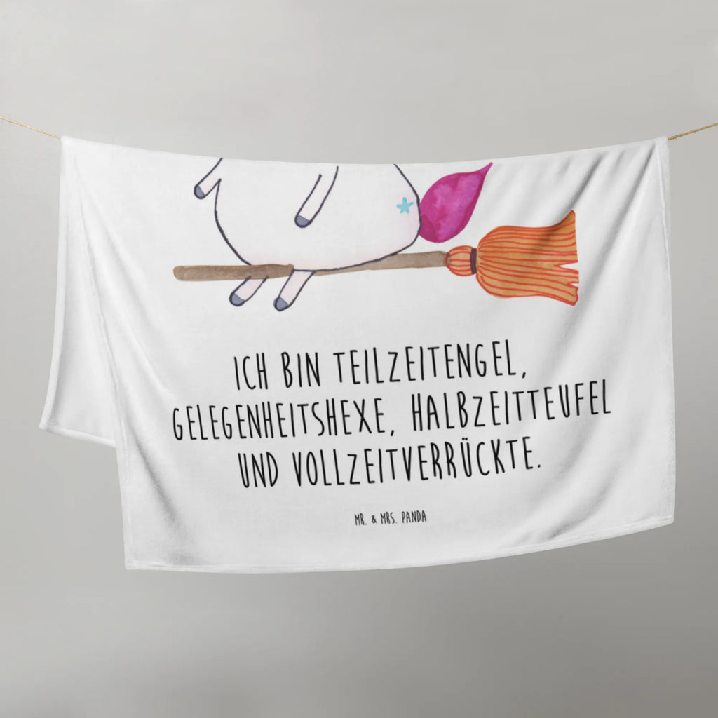 Kocyk dla niemowląt jednorożec Czarownica Babyecke Kuscheldecke, Geschenk Geburt, Babygeschenk, Babydecke, Krabbeldecke, Einhorn, Einhörner, Einhorn Deko, Unicorn, Teufel, Zicke, Verrückte, Freundin, Engel, Hexe, Ehefrau, Frau, Leben