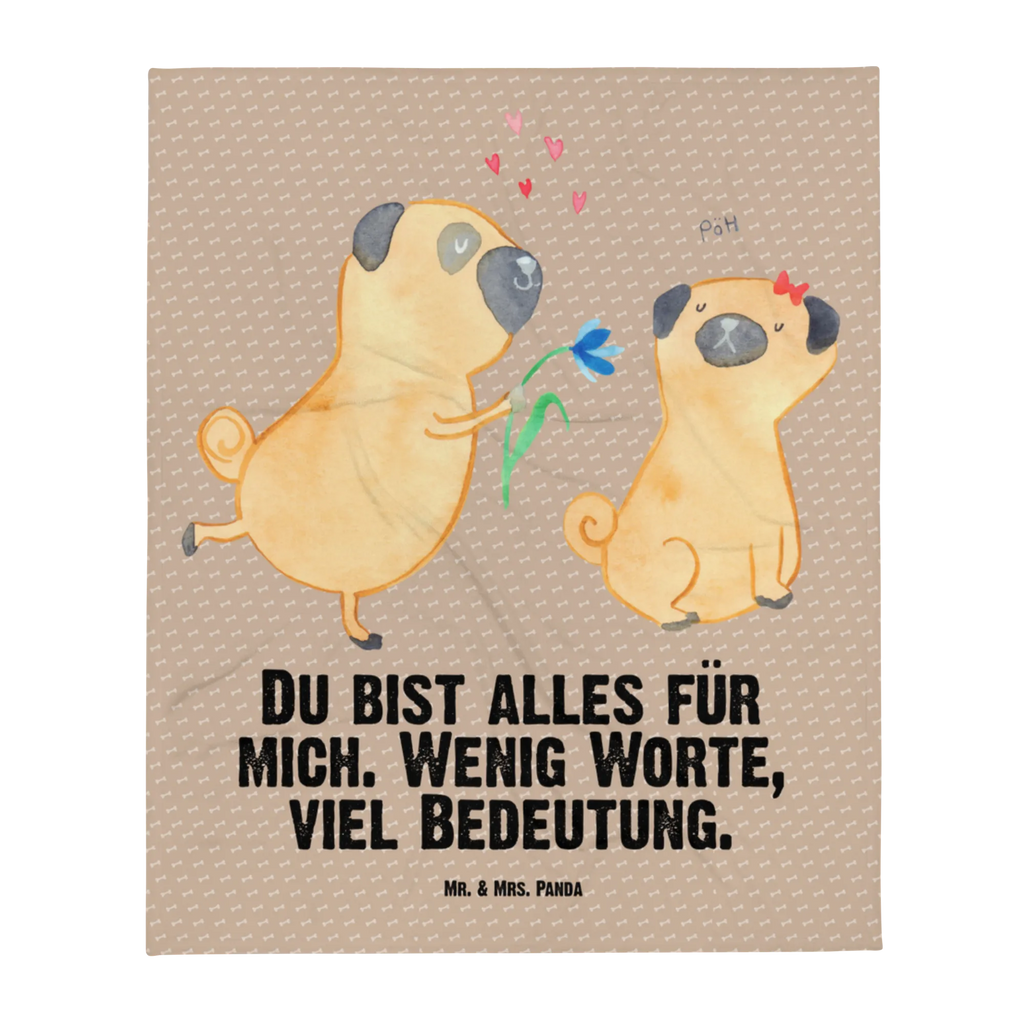 Kocyk dla niemowląt mops Zakochani Pies, motyw psa, zwierzę domowe, rasa psa, miłośnik zwierząt, właściciel psa, powiedzenia