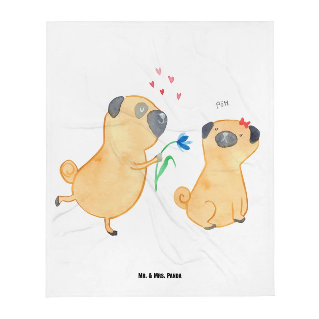 Kocyk dla niemowląt mops Zakochani Pies, motyw psa, zwierzę domowe, rasa psa, miłośnik zwierząt, właściciel psa, powiedzenia