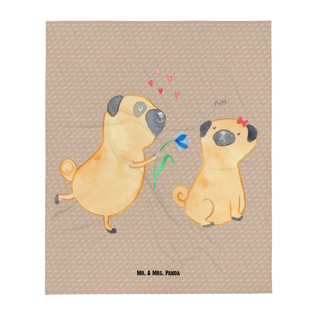 Kocyk dla niemowląt mops Zakochani Pies, motyw psa, zwierzę domowe, rasa psa, miłośnik zwierząt, właściciel psa, powiedzenia