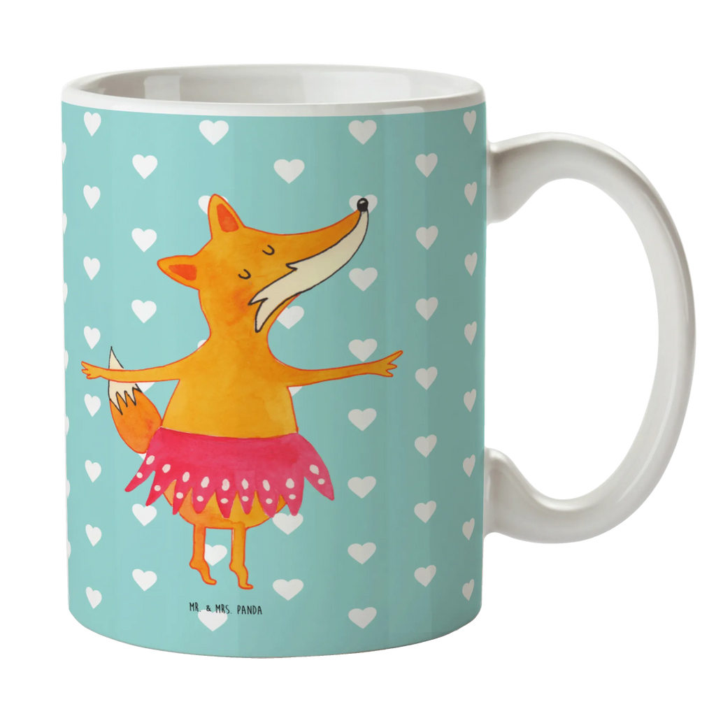 Tasse Fuchs Ballerina Tasse mit Motiven, Tasse mit Zitaten, Kaffeetasse, Porzellantasse, Tasse, Bürotasse, Keramiktasse, Teetasse, Geschenktasse, Fuchs, Ballett, Tänzerin, Füchsin, Party, Einladung, Fuchs Spruch, Geburtstag, Ballerina, Füchse, Tanzen