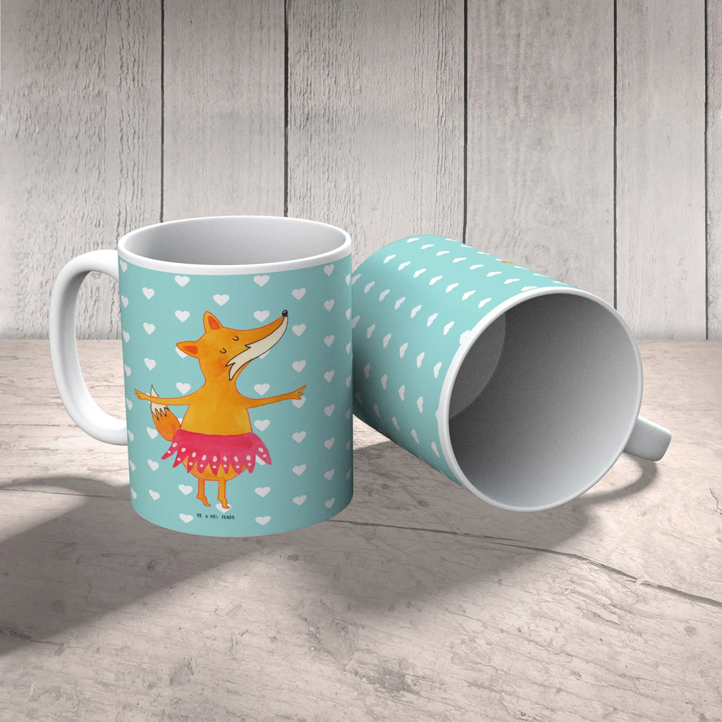 Tasse Fuchs Ballerina Tasse mit Motiven, Tasse mit Zitaten, Kaffeetasse, Porzellantasse, Tasse, Bürotasse, Keramiktasse, Teetasse, Geschenktasse, Fuchs, Ballett, Tänzerin, Füchsin, Party, Einladung, Fuchs Spruch, Geburtstag, Ballerina, Füchse, Tanzen