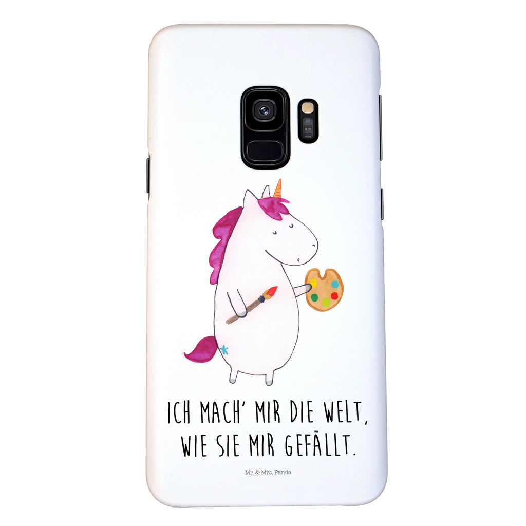 Handyhülle Einhorn Künstler Handyhülle, Hülle, Cover, Handy Case, Iphone X, Handycover, Handy, Iphone 10, Unicorn, Einhorn, Einhorn Deko, Einhörner, Maler, Englisch, Farbe, Artist, Zeichnen, Welt, Geschenk, Malen, Stift, Künstler, Pinsel