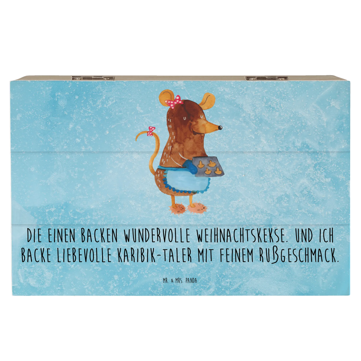 Holzkiste Maus Kekse