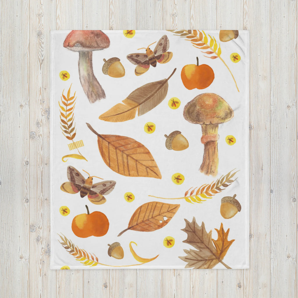 Baby blanket Autumn Nature, joy of life, love, leaf, November, October, autumn leaves, September, season motif, gift nature, autumn, mushrooms, leaves, nature motif