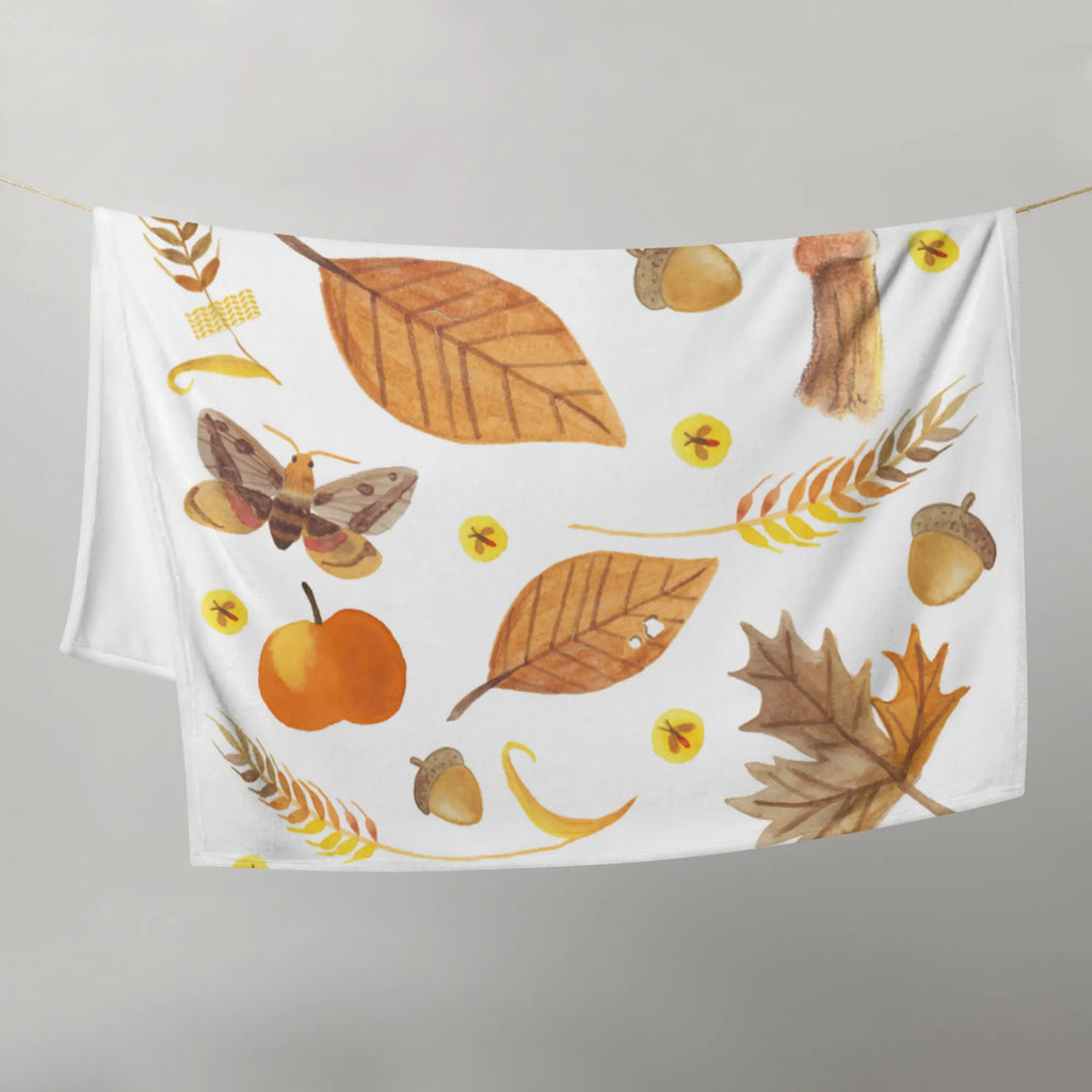 Baby blanket Autumn Nature, joy of life, love, leaf, November, October, autumn leaves, September, season motif, gift nature, autumn, mushrooms, leaves, nature motif