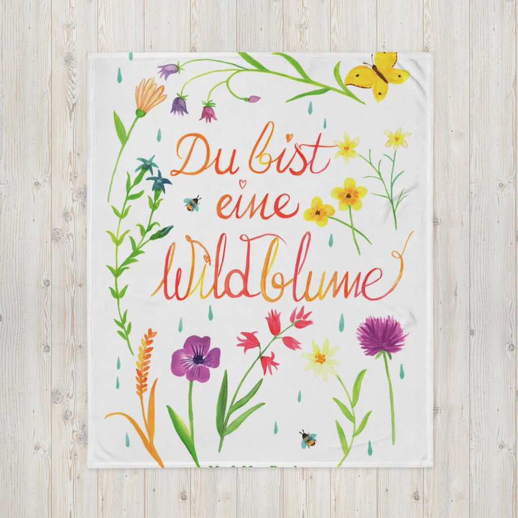 Baby blanket You are a wildflower Nature, joy of life, love, gift women, nature motif, wedding anniversary, compliment, gift girlfriend, wild flower, wild, flower motif, anniversary