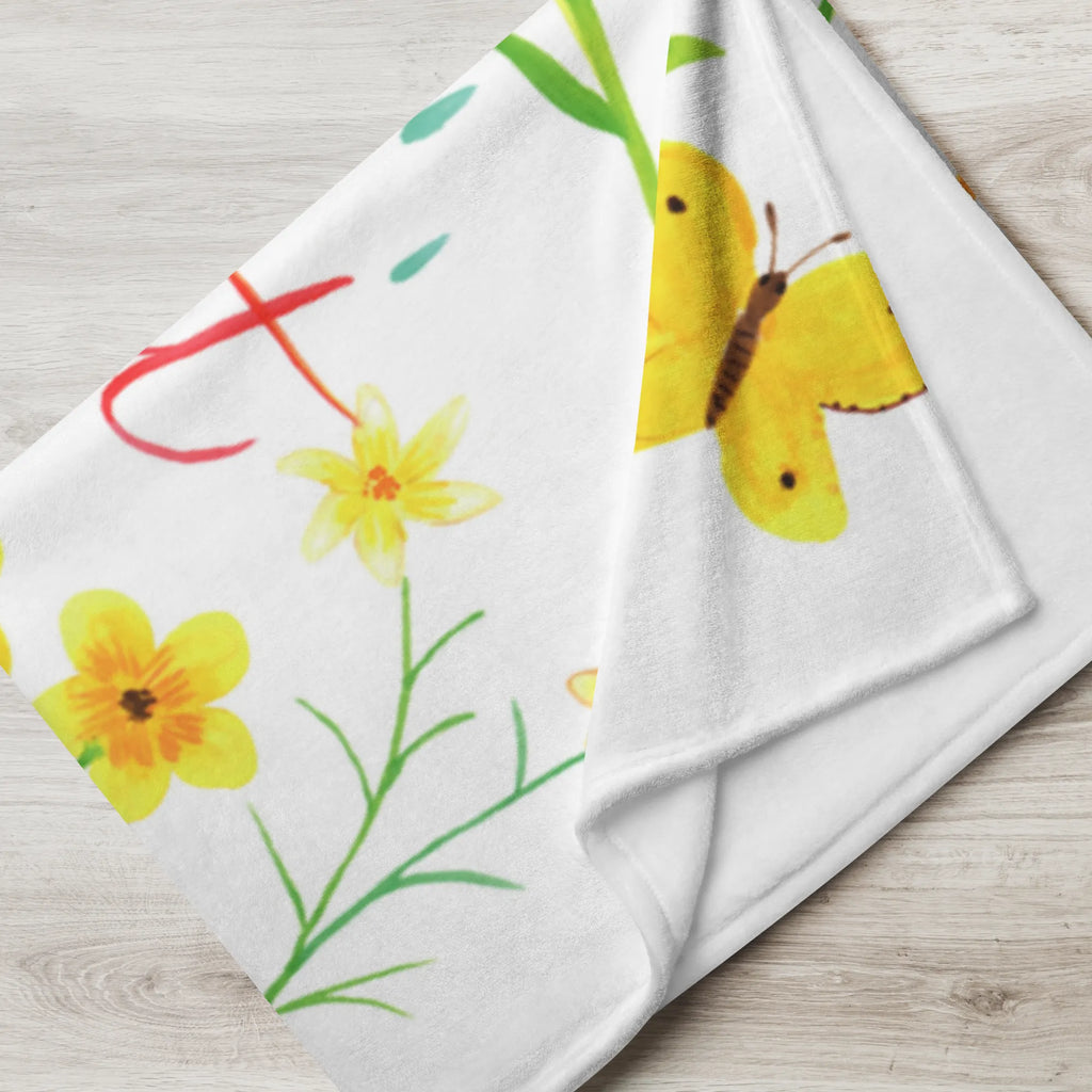 Baby blanket You are a wildflower Nature, joy of life, love, gift women, nature motif, wedding anniversary, compliment, gift girlfriend, wild flower, wild, flower motif, anniversary