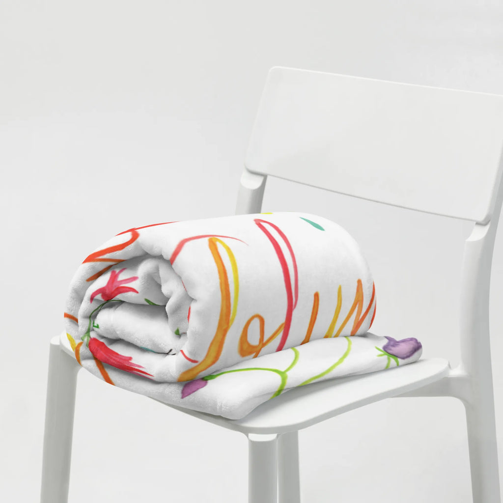 Baby blanket You are a wildflower Nature, joy of life, love, gift women, nature motif, wedding anniversary, compliment, gift girlfriend, wild flower, wild, flower motif, anniversary