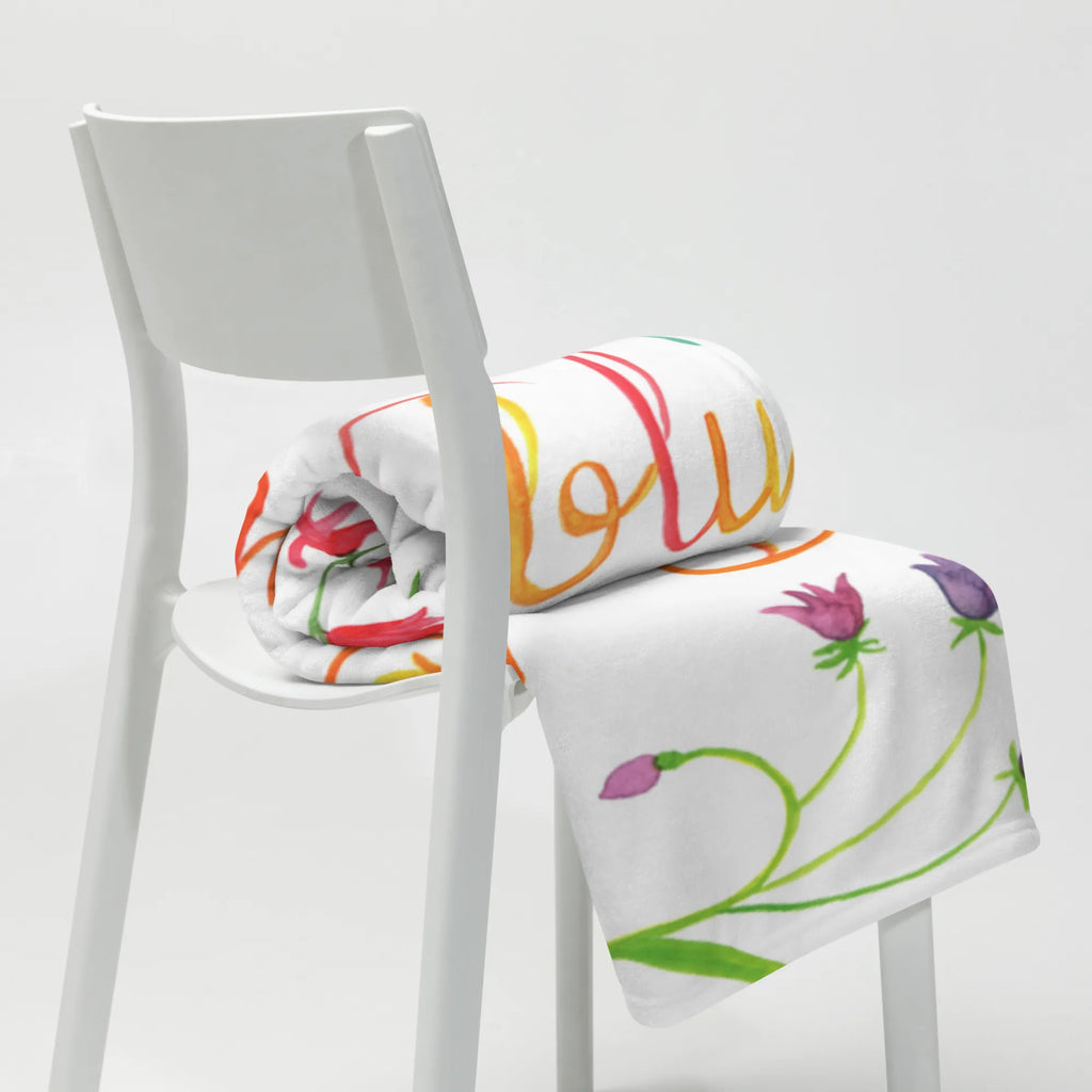 Baby blanket You are a wildflower Nature, joy of life, love, gift women, nature motif, wedding anniversary, compliment, gift girlfriend, wild flower, wild, flower motif, anniversary