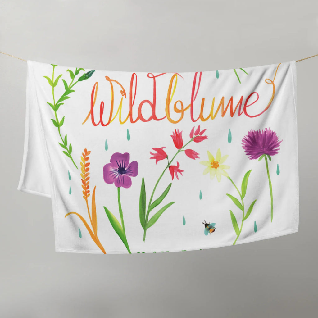 Baby blanket You are a wildflower Nature, joy of life, love, gift women, nature motif, wedding anniversary, compliment, gift girlfriend, wild flower, wild, flower motif, anniversary