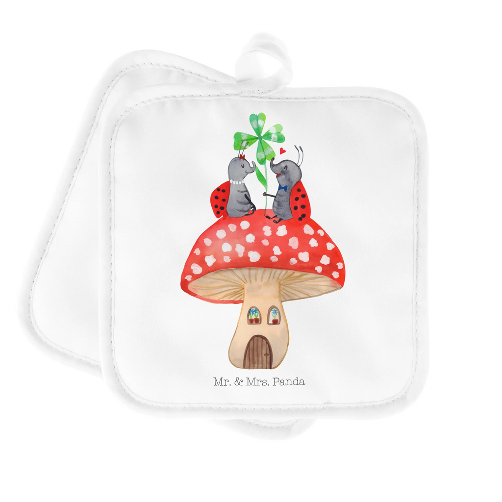2-elementowy zestaw podkładek pod garnki biedronka Muchomor Motywy zwierzęce, dobra energia, zabawne powiedzonka, zwierzęta