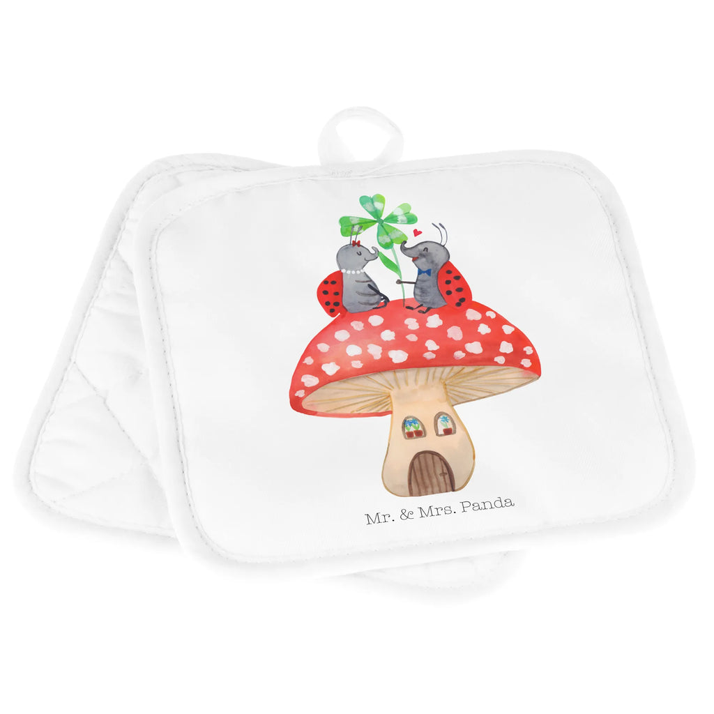 2-elementowy zestaw podkładek pod garnki biedronka Muchomor Motywy zwierzęce, dobra energia, zabawne powiedzonka, zwierzęta