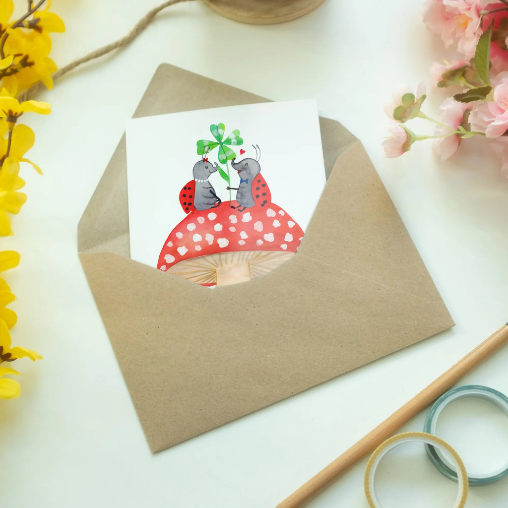 Greetings card ladybug toadstool babykarte, abiturkarte, firmungskarte, Glückwunschkarte, osterkarten, valentinstagskarte, hochzeitskarten, spruchkarte, genesungskarte, glückwunschkarten, kommunionskarte, dankeskarten, weihnachtskarten, osterkarte, neujahrskarte, Grußkarte, Grußkarten, einladungskarten, Beileidskarte, jubiläumskarte, Klappkarte, vatertagskarte, Motivkarte, Lustige Sprüche, Tiere, Tiermotive, Gute Laune, Haus, Zuhause, Marienkäfer, Wohnung, Fleigenpilzhaus, Fliegenpilz