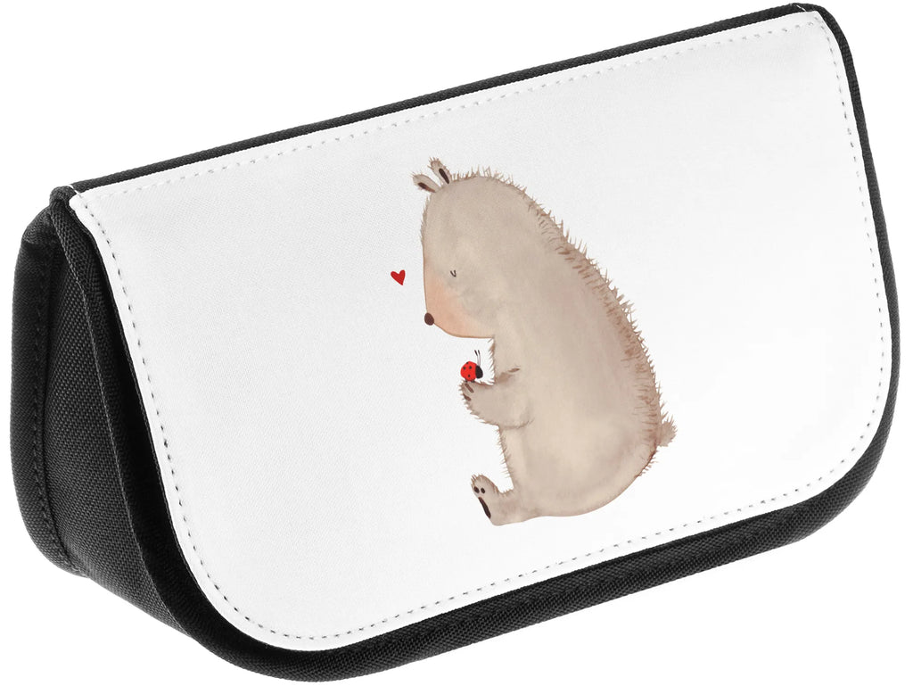 Cosmetics bag bear ladybug Cosmetic bag, Sludge bag, Bag, Wallet, Make-up bag, Toilet bag, Cosmetics, Mudflap case, bear, teddy, teddy bear, cuddly toy, life is beautiful, love, ladybird, motivation, freedom