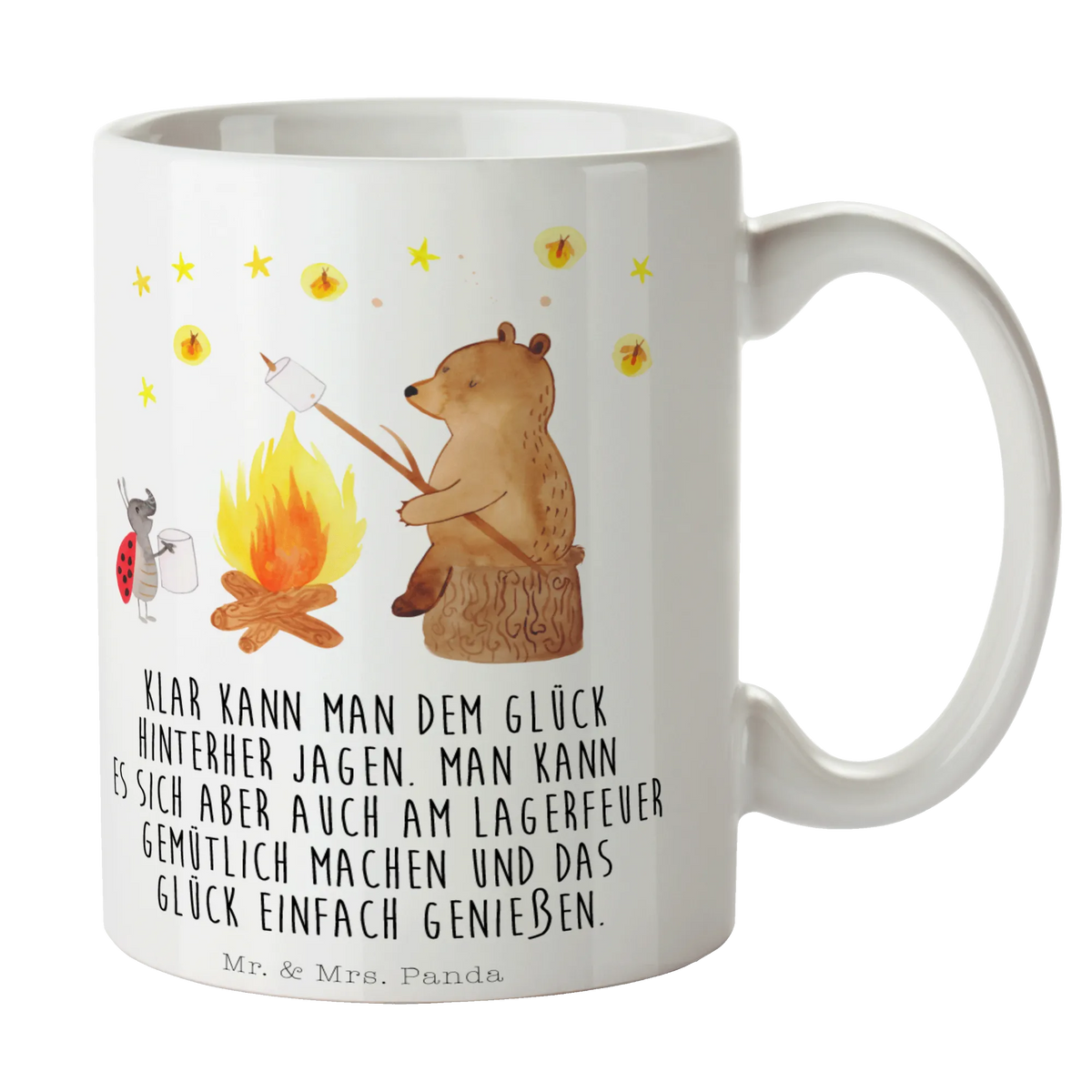 Mug Bear & Ladybird campfire teddy bear, cuddly toy, Campfire