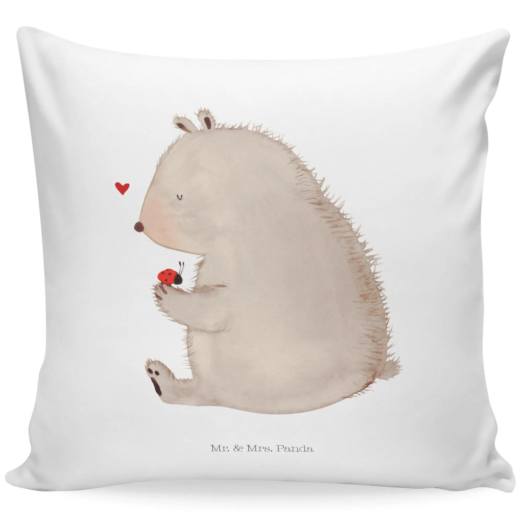 40x40 poduszka niedźwiedź biedronka Niedźwiedź, Miś, Pluszowy miś