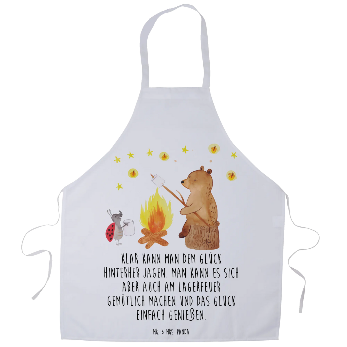 Apron Bear & Ladybird campfire teddy bear, cuddly toy, Campfire