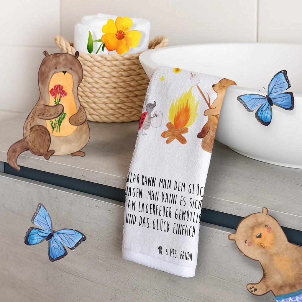 Hand towel Bear & Ladybird campfire bath towel, children, bathroom, big, Towel, towels, baby, bear, teddy, teddy bear, cuddly toy, Campfire
