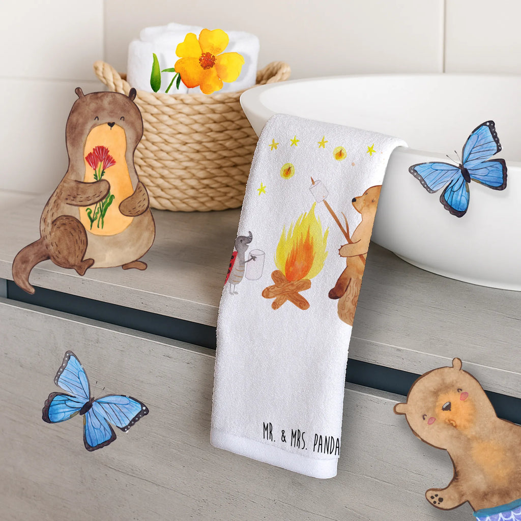 Hand towel Bear & Ladybird campfire bath towel, children, bathroom, big, Towel, towels, baby, bear, teddy, teddy bear, cuddly toy, Campfire