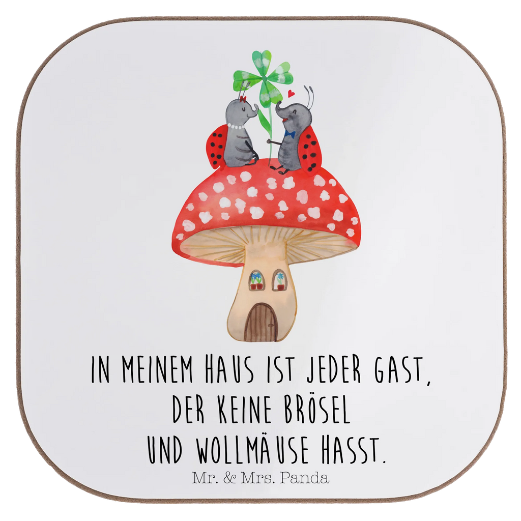 Quadratische Untersetzer Marienkäfer Paar Fliegenpilz Untersetzer Holz, Tassen Untersetzer, Glasuntersetzer, Untersetzer aus Holz, Untersetzer Gläser, Bierdeckel, Getränkeuntersetzer, Korkuntersetzer, Untersetzer, Untersetzer für Gläser, Holzuntersetzer, Untersetzer Design, Tiermotive, Gute Laune, lustige Sprüche, Tiere, Fliegenpilz, Haus, zuhause, Wohnung, Marienkäfer, Fleigenpilzhaus
