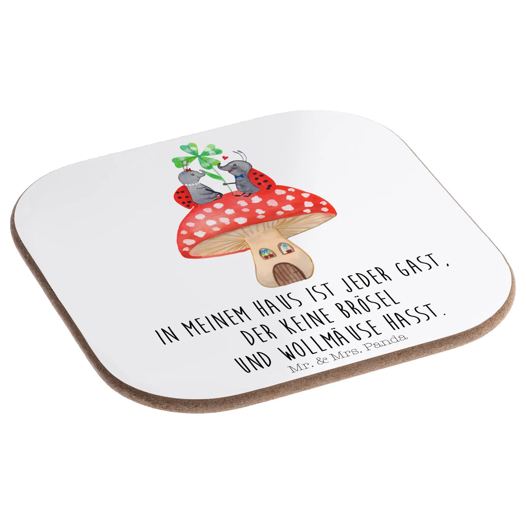 Quadratische Untersetzer Marienkäfer Paar Fliegenpilz Untersetzer Holz, Tassen Untersetzer, Glasuntersetzer, Untersetzer aus Holz, Untersetzer Gläser, Bierdeckel, Getränkeuntersetzer, Korkuntersetzer, Untersetzer, Untersetzer für Gläser, Holzuntersetzer, Untersetzer Design, Tiermotive, Gute Laune, lustige Sprüche, Tiere, Fliegenpilz, Haus, zuhause, Wohnung, Marienkäfer, Fleigenpilzhaus