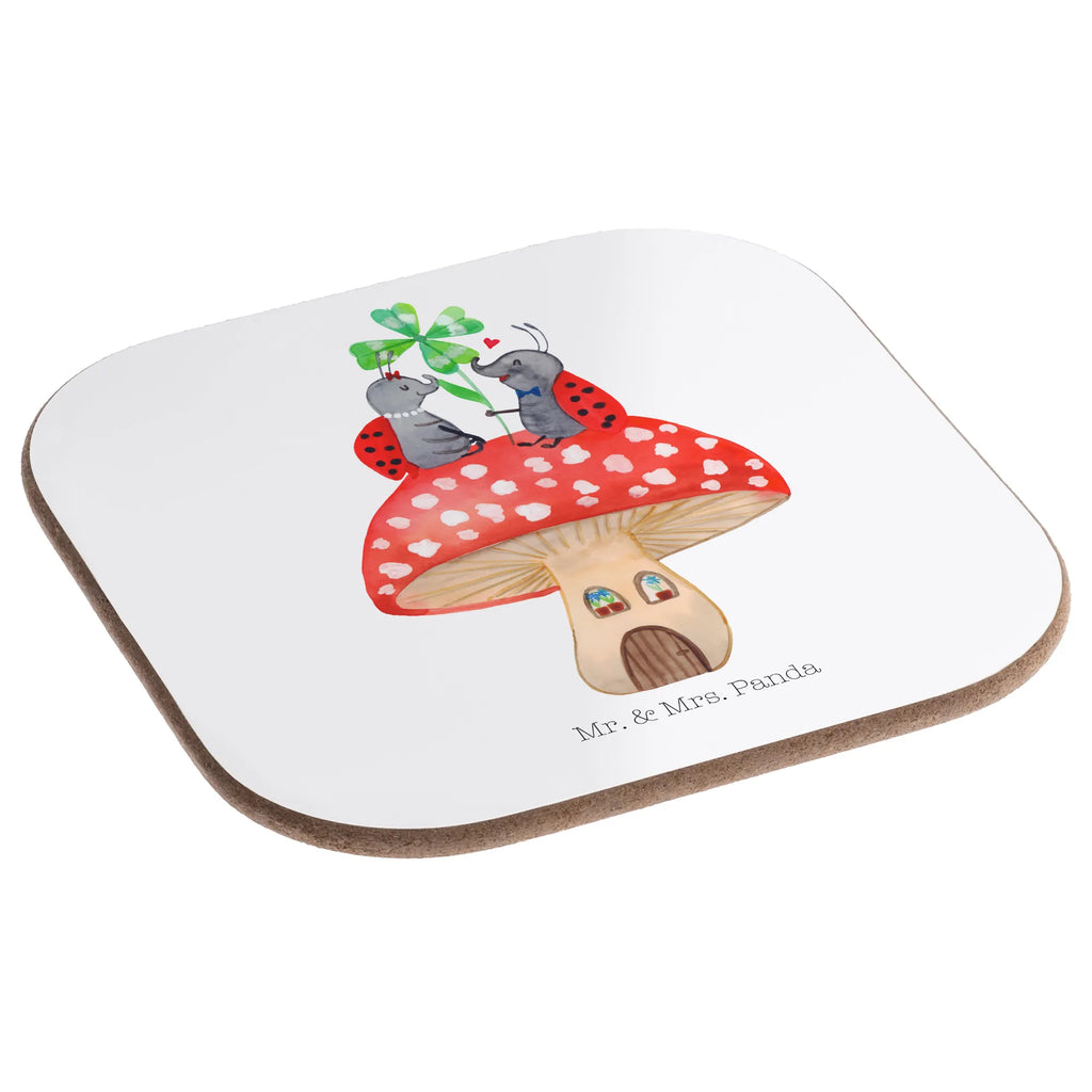 Quadratische Untersetzer Marienkäfer Paar Fliegenpilz Untersetzer Holz, Tassen Untersetzer, Glasuntersetzer, Untersetzer aus Holz, Untersetzer Gläser, Bierdeckel, Getränkeuntersetzer, Korkuntersetzer, Untersetzer, Untersetzer für Gläser, Holzuntersetzer, Untersetzer Design, Tiermotive, Gute Laune, lustige Sprüche, Tiere, Fliegenpilz, Haus, zuhause, Wohnung, Marienkäfer, Fleigenpilzhaus