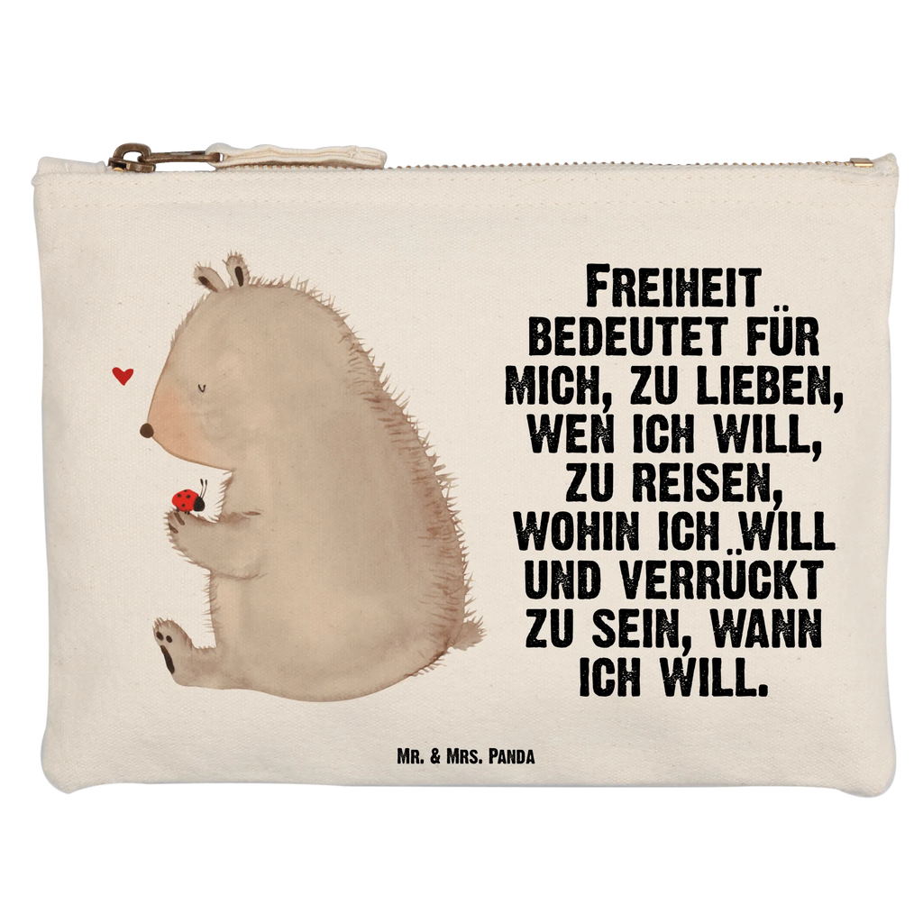 torebka na makijaż niedźwiedź biedronka Niedźwiedź, Miś, Pluszowy miś