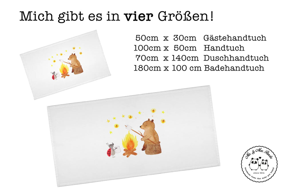 Hand towel Bear & Ladybird campfire bath towel, children, bathroom, big, Towel, towels, baby, bear, teddy, teddy bear, cuddly toy, Campfire