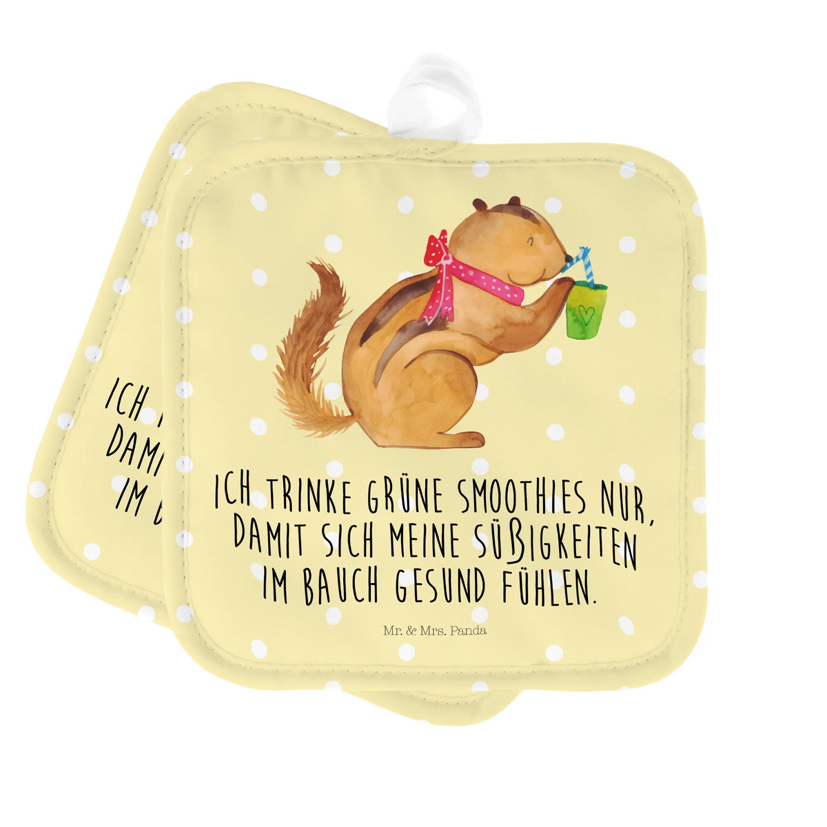 Pot holder Squirrel smoothies