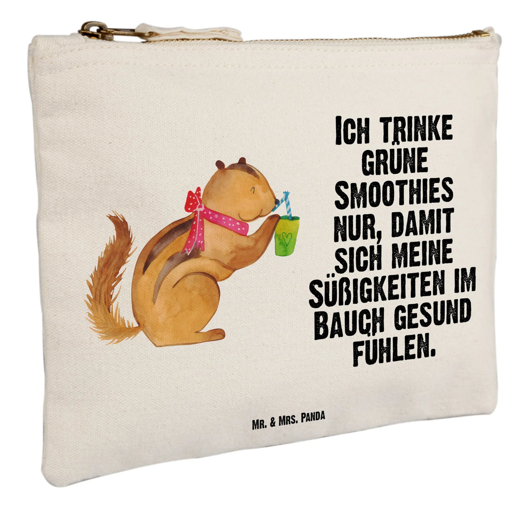 Make-up bag Squirrel smoothies Schminkbeutel, Kulturtasche, toiletry bag, pinsel tasche, utensilientasche, beauty tasche, Mäppchen, beauty case, Federmappe, Kulturbeutel, Waschbeutel, aufbewahrungstasche, aufbewahrungsbeutel, Schlampermäppchen, Etui, Kosmetiktasche, kosmetiktäschchen, Schminktasche, Schminktäschchen, Waschtasche, pencil case, Stiftemäppchen, Kosmetikbeutel, Tiermotive, Tiere, Lustige Sprüche, Gute Laune, Diät, Green Smoothies, Eichhörnchen, Abnehmen, Streifenhörnchen