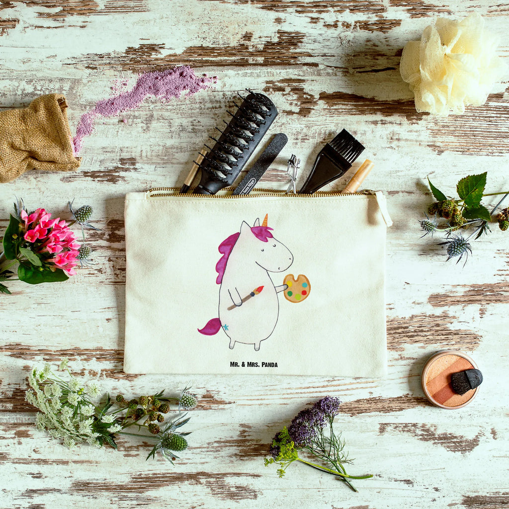 torebka na makijaż Jednorożec Artysta toiletry bag, Kulturbeutel, aufbewahrungsbeutel, kosmetiktäschchen, beauty case, Kosmetikbeutel, Kosmetiktasche, Schminktäschchen, Waschtasche, Stiftemäppchen, utensilientasche, pinsel tasche, Schminktasche, Kulturtasche, pencil case, Mäppchen, Schlampermäppchen, beauty tasche, Etui, Federmappe, aufbewahrungstasche, Schminkbeutel, Waschbeutel, Einhörner, Unicorn, Einhorn, Einhorn Deko, Pinsel, Stift, Künstler, Maler, Englisch, Welt, Geschenk, Farbe, Zeichnen, Malen, Artist