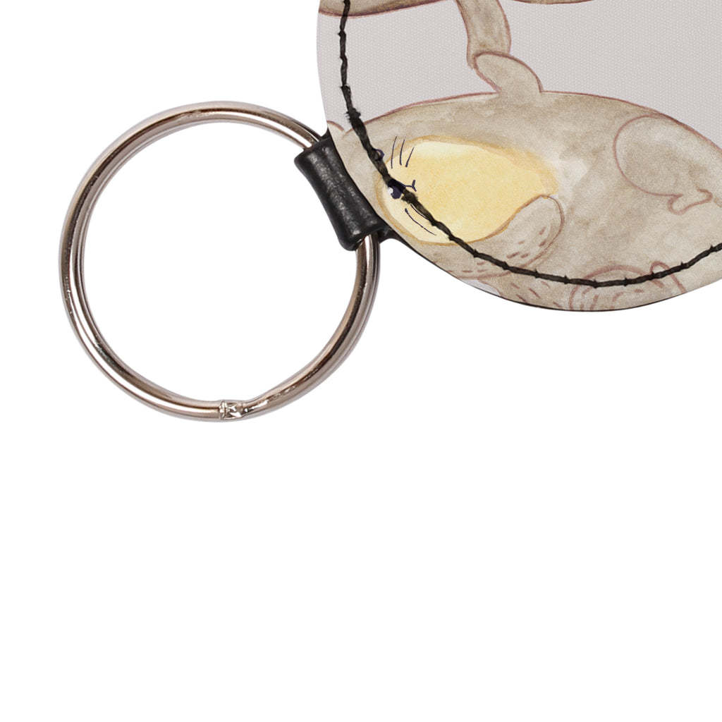 Round key ring otter Bunch of flowers lucky charm, pendant, bag pendant, keychain, key ring, otter, marten, sea otter, European otter, water mammal, aquatic animal, baby otter, predator, water, otter gifts, animal lover, gift ideas for animal lovers, animal, mammal, water animal, gifts for people in love, Otter Sea Otter Lake Otter