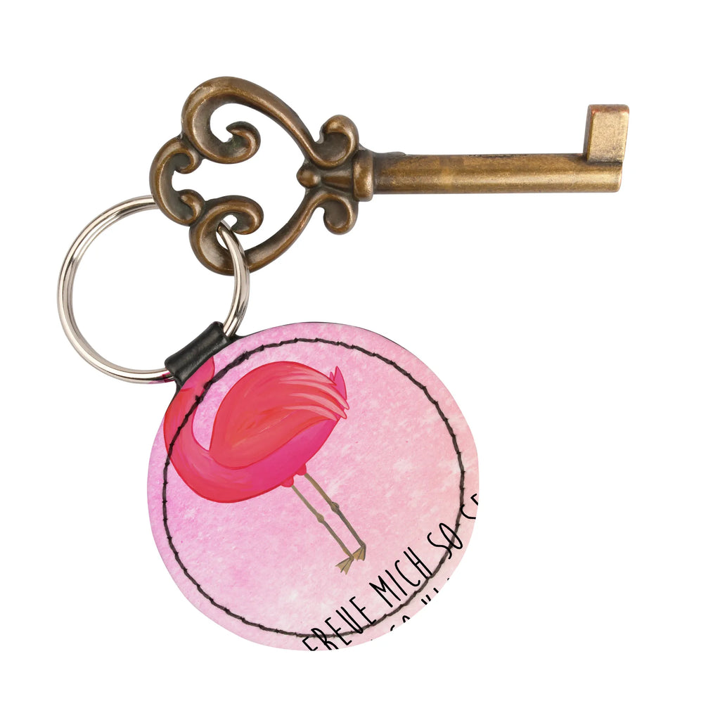 Rund Schlüsselanhänger Flamingo Yoga Schlüsselaccessoire, mini schlüsselanhänger, Schlüsselanhänger, Taschenanhänger, schlüsselbund anhänger, Flamingo, Yoga-Übung, Namaste, Achtsamkeit, Entspannung, Ärger, Tiefenentspannung, Aufregen, Vogel, Yoga