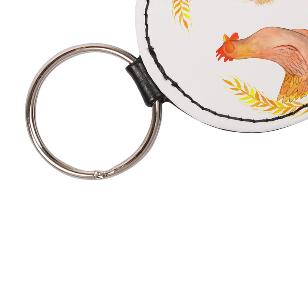 Okrągły brelok kurczak Dumny Gospodarstwo, zwierzęta gospodarskie, rolnik, rolniczka