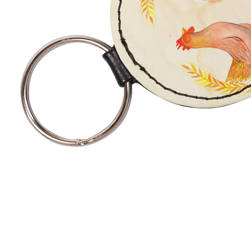 Okrągły brelok kurczak Dumny Gospodarstwo, zwierzęta gospodarskie, rolnik, rolniczka