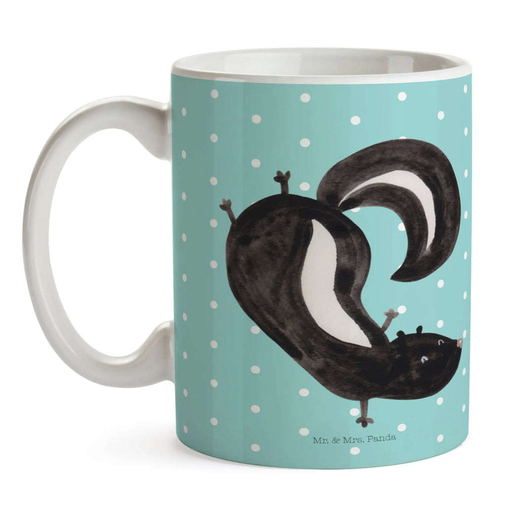 Mug skunk handstand gift mug, porcelain mug, custom mug, ceramic mug, mug, personalized mug, tea mug, coffee mug, latte mug, office mug, novelty mug, mug with quotes, mug with designs, Skunk, child, wild animal, skunk, predator, playful, stink, playground