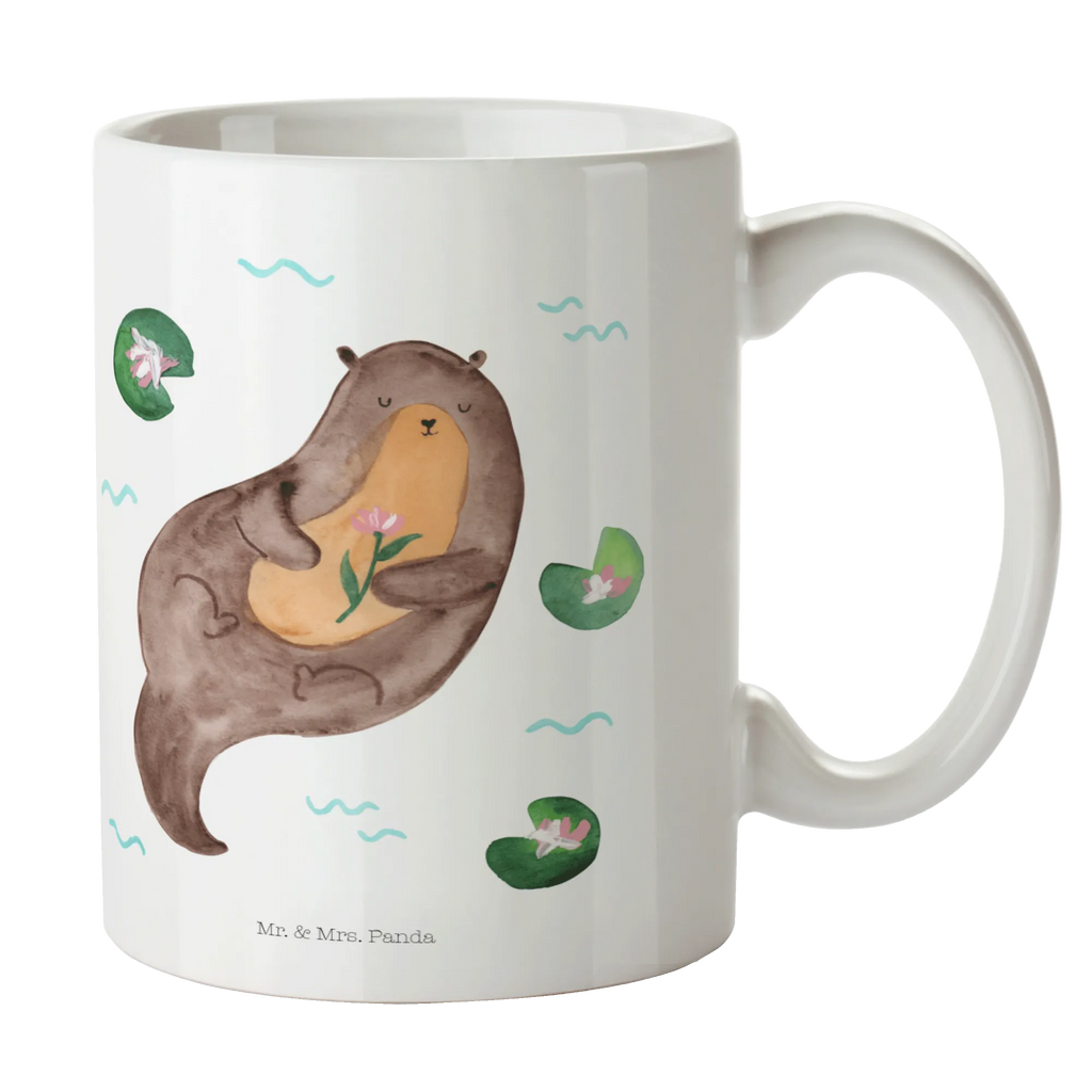Mug otter Water Lily coffee mug, custom mug, office mug, personalized mug, mug with designs, porcelain mug, mug with quotes, mug, ceramic mug, latte mug, tea mug, gift mug, novelty mug, otter, marten, sea otter, European otter, water mammal, aquatic animal, baby otter, predator, water, otter gifts, animal lover, gift ideas for animal lovers, animal, mammal, water animal, gifts for people in love