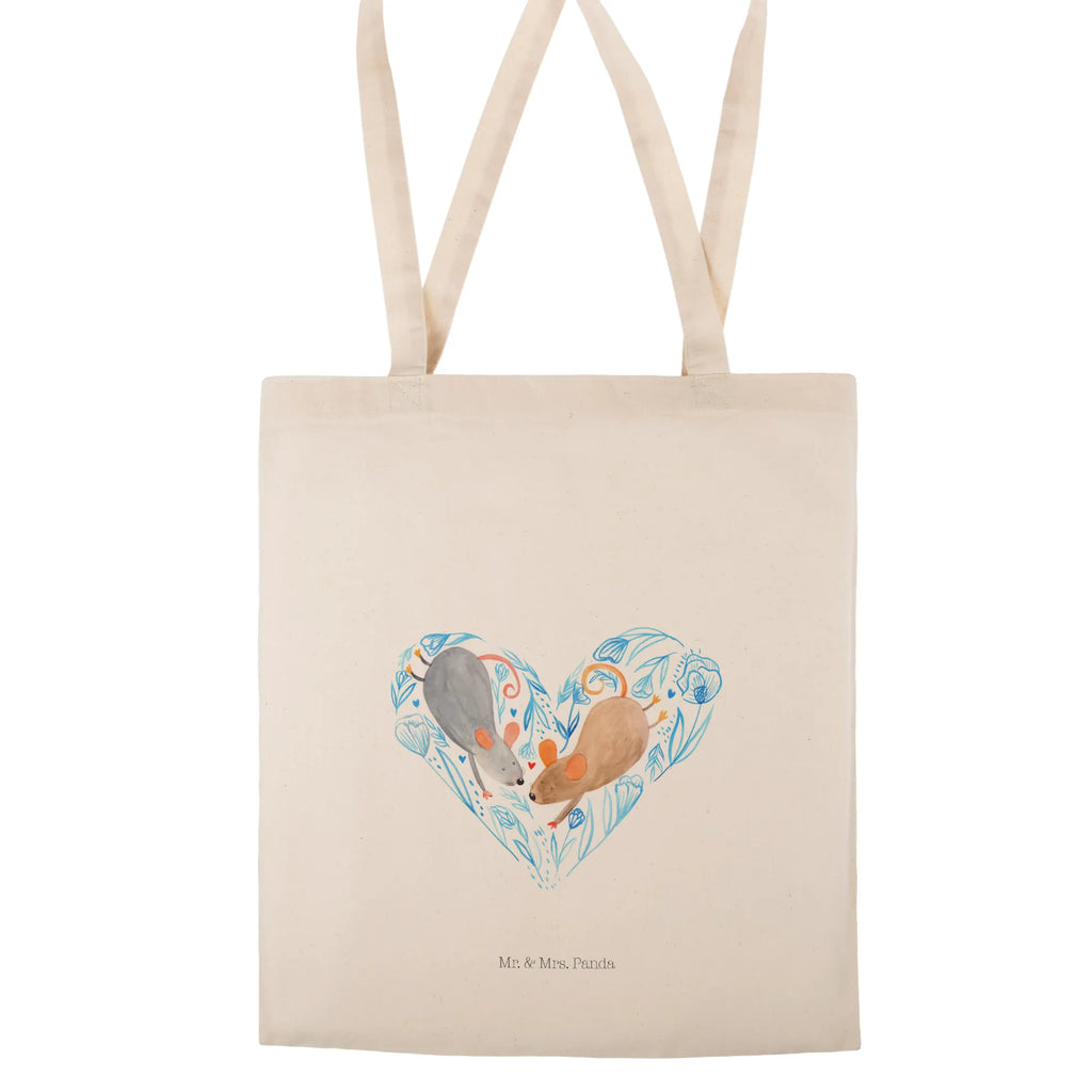 Tote bag Mice heart Strandtasche, Laptoptasche, Badetasche, Stofftasche, Jutetasche, Einkaufstasche, Shopper, Beutel, Tasche, Schultertasche, Einkaufstüte, Beuteltasche, Umhängetasche, Jutebeutel, Tragetasche, Stoffbeutel, Liebe, Partner, Freund, Freundin, Ehemann, Ehefrau, Heiraten, Verlobung, Heiratsantrag, Liebesgeschenk, Jahrestag, Hocheitstag, Hochzeit, Mäuse, Maus, Love, Geschenk für zwei, Lieblingsmensch, Liebesbotschaft, Gemeinsamkeit, Liebesbeweis