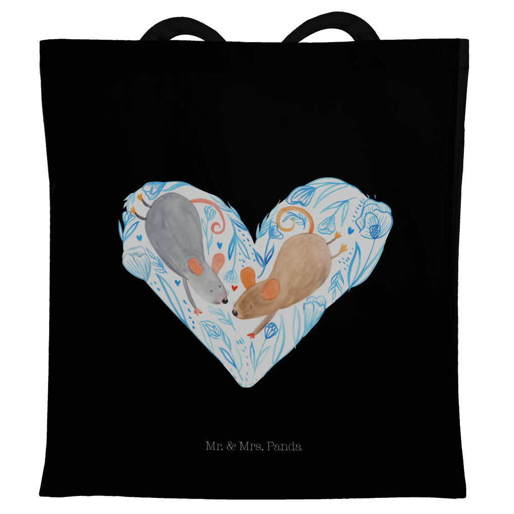 Tote bag Mice heart Strandtasche, Laptoptasche, Badetasche, Stofftasche, Jutetasche, Einkaufstasche, Shopper, Beutel, Tasche, Schultertasche, Einkaufstüte, Beuteltasche, Umhängetasche, Jutebeutel, Tragetasche, Stoffbeutel, Liebe, Partner, Freund, Freundin, Ehemann, Ehefrau, Heiraten, Verlobung, Heiratsantrag, Liebesgeschenk, Jahrestag, Hocheitstag, Hochzeit, Mäuse, Maus, Love, Geschenk für zwei, Lieblingsmensch, Liebesbotschaft, Gemeinsamkeit, Liebesbeweis